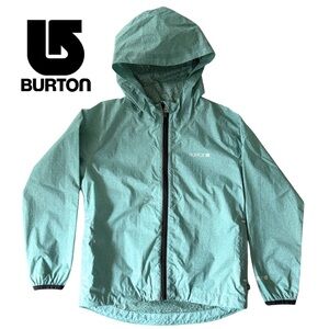 ⚜️Burton⚜️ Y2K Youth Boys Small Teal Hooded Windbreaker Jacket
